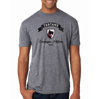 Carnegie Mellon Ribbon Arc NLA Triblend T-Shirt - Premium Heather