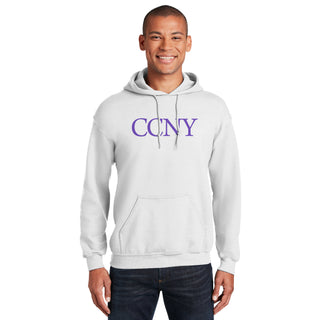 City College of New York Beavers Basic Block Hoodie - White