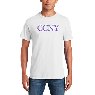 City College of New York Beavers Basic Block T-Shirt - White