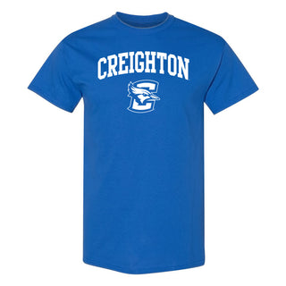 Creighton University Bluejays Arch Logo Short Sleeve T Shirt - Royal