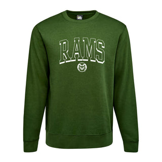 Colorado State Mega Shadow BTB Crewneck - Forest