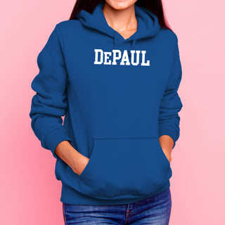 DePaul University Blue Demons Basic Block Hoodie - Royal