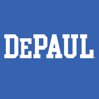 DePaul University Blue Demons Basic Block Short Sleeve T Shirt - Royal