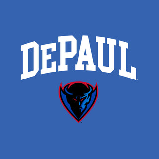DePaul University Blue Demons Arch Logo Short Sleeve T-Shirt - Royal