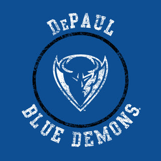 DePaul Distressed Circle Logo T-Shirt - Royal