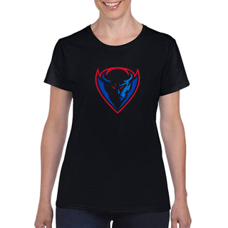 DePaul Primary Logo Womens T-Shirt - Black