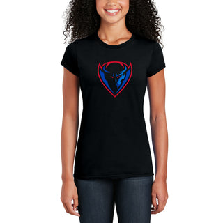 DePaul Primary Logo Womens T-Shirt - Black