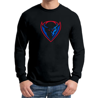 DePaul Primary Logo Long Sleeve - Black