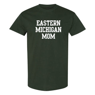 Eastern Michigan Basic Block Mom T-Shirt - Forest