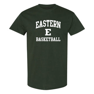 Eastern Michigan Arch Logo Basketball T-Shirt - Forest