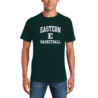 Eastern Michigan Arch Logo Basketball T-Shirt - Forest