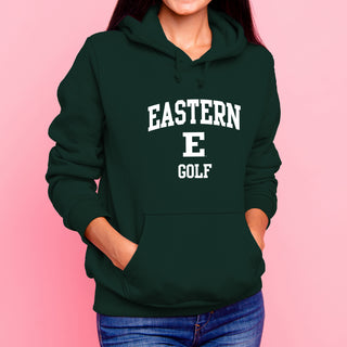 Eastern Michigan Arch Logo Golf Hoodie - Forest