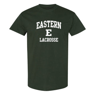Eastern Michigan Arch Logo Lacrosse T-Shirt - Forest