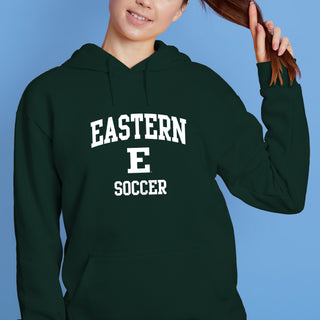 Eastern Michigan Arch Logo Soccer Hoodie - Forest