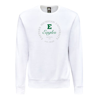 Eastern Michigan Roundabout BTB Crewneck - White
