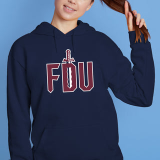 FDU Knights Primary Logo Hoodie - Navy