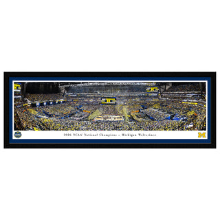 2026 NCAA Basketball National Champions, Michigan Wolverines Panorama