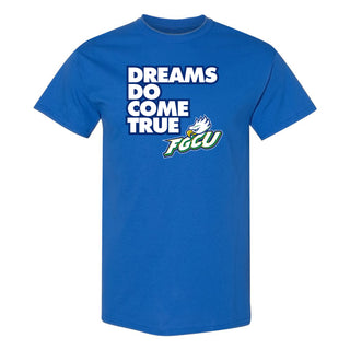 Florida Gulf Coast University Eagles Dreams Come True Short Sleeve T Shirt - Royal