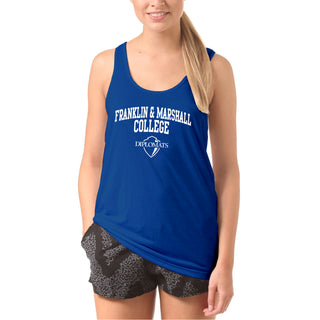 Franklin & Marshall College Diplomats Arch Logo Tank Top - Royal