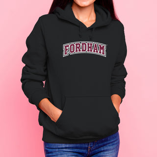 Fordham University Rams Basic Block Hoodie - Black