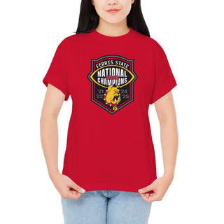 Ferris State 2025 Football National Champions T-Shirt - Red