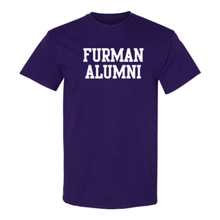 Furman Basic Block Alumni T-Shirt - Purple