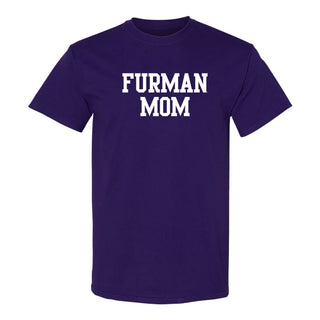 Furman Basic Block Mom T-Shirt - Purple