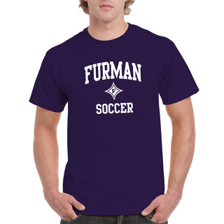 Furman Arch Logo Soccer T-Shirt - Purple