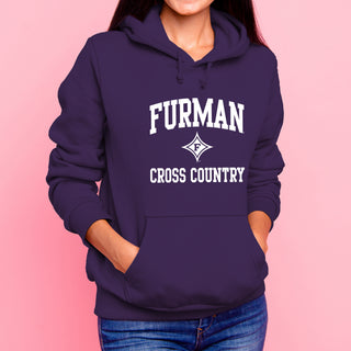 Furman Arch Logo Cross Country Hoodie - Purple
