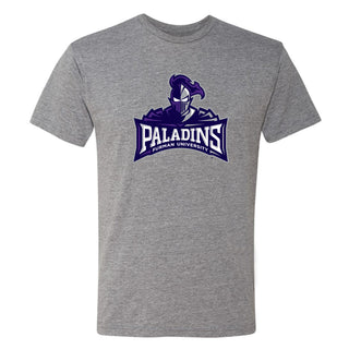 Furman Mascot Spirit Mark Triblend T-Shirt - Premium Heather