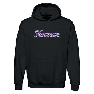 Furman Basic Script Hoodie - Black