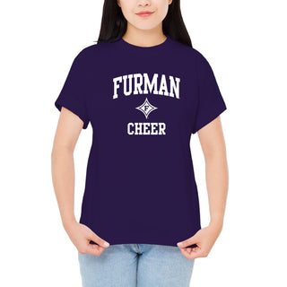 Furman Arch Logo Cheer T-Shirt - Purple