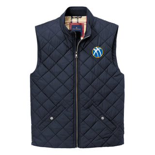 Alpha Kappa Psi Primary Logo LC Brooks Brothers Quilted Vest - Night Navy