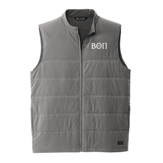 Beta Theta Pi Greek Letter Block LC Travis Mathew Cold Bay Vest - Quiet Shade Grey