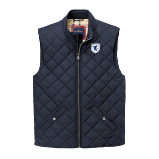 Beta Theta Pi Primary Logo LC Brooks Brothers Quilted Vest - Night Navy
