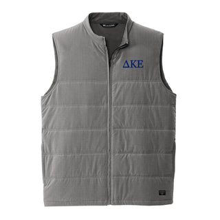 Delta Kappa Epsilon Greek Letter Block LC Travis Mathew Cold Bay Vest - Quiet Shade Grey