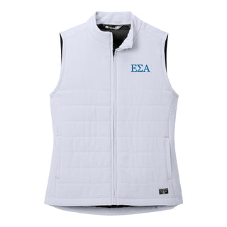 Epsilon Sigma Alpha Greek Letter Block LC Women's Travis Mathew Cold Bay Vest - Microchip Grey