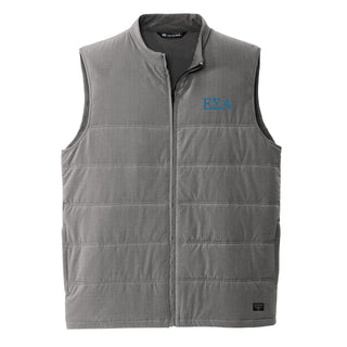 Epsilon Sigma Alpha Greek Letter Block LC Travis Mathew Cold Bay Vest - Quiet Shade Grey
