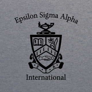 Epsilon Sigma Alpha Greek LC & Back Print Triblend T-Shirt - Premium Heather