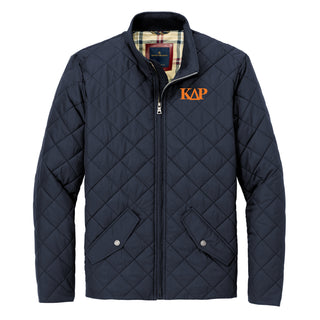 Kappa Delta Rho Greek Letter Block LC Brooks Brothers Quilted Jacket - Night Navy