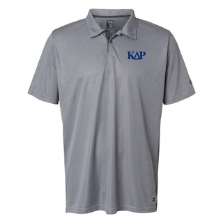 Kappa Delta Rho Greek Letter Block LC Oakley Hydrolix Polo - New Granite Heather