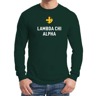 Lambda Chi Alpha Greek Primary Logo Long Sleeve - Forest