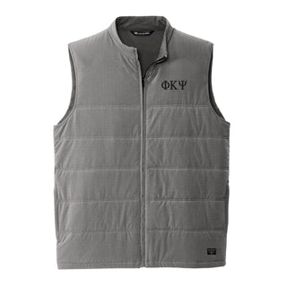Phi Kappa Psi Greek Letter Block LC Travis Mathew Cold Bay Vest - Quiet Shade Grey