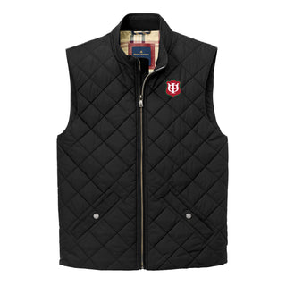 Phi Kappa Psi Primary Logo LC Brooks Brothers Quilted Vest - Deep Black