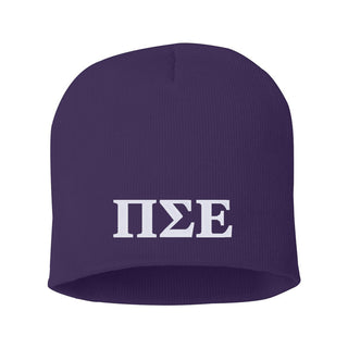 Pi Sigma Epsilon Greek Letter Knit Beanie