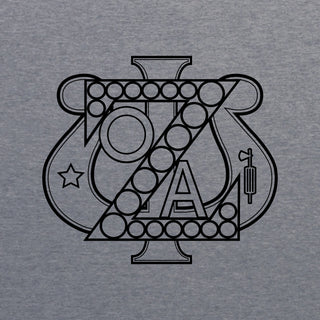 Zeta Psi LC & Back Print Triblend T-Shirt - Premium Heather