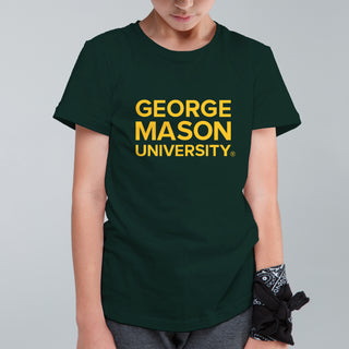 George Mason University Patriots Basic Block Youth T-Shirt - Forest