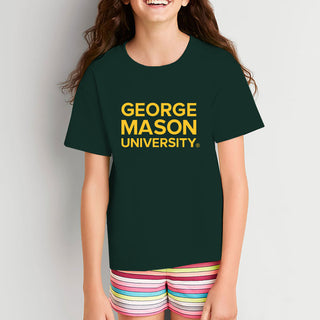 George Mason University Patriots Basic Block Youth T-Shirt - Forest