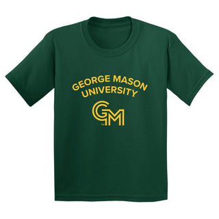 George Mason University Patriots Arch Logo Youth T-Shirt - Forest