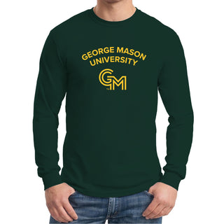 George Mason University Patriots Arch Logo Long Sleeve - Forest